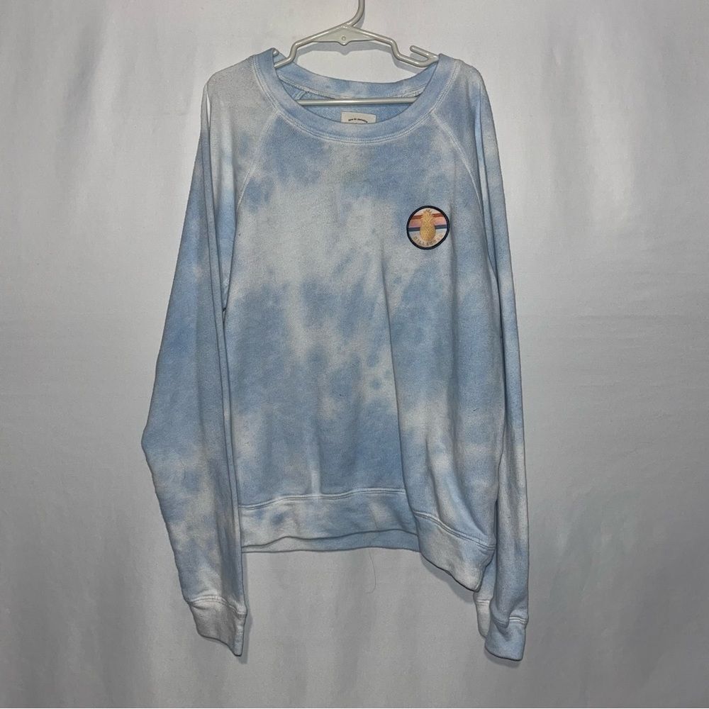Billabong Blue Tie Dye Pineapple Patch Sweatshirt - Picture 2 of 6